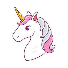 unicorn vector icon, unicorn vector illustration - simple illustration of unicorn, perfect for logos, and unicorn -themed designs. © Waliul
