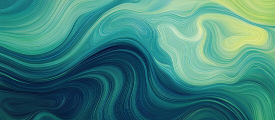 Obraz premium Dynamic Deep Blue Swirls - Contemporary Fluid Design