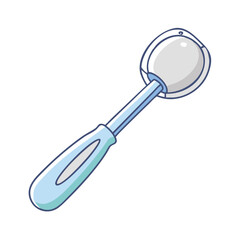 ice cream scooper vector icon, ice cream scooper vector illustration - simple illustration of ice cream scooper, perfect for logos, and ice cream scooper - themed designs.