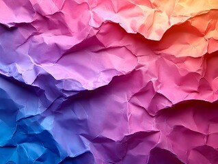 Fototapeta premium Textured Crumpled Paper Background with Soft Gradients - Generative AI