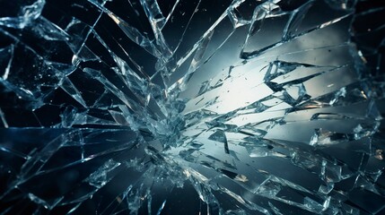 A photo of a shattered glass effect