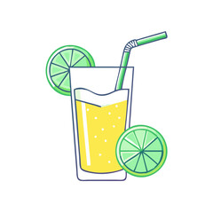 lemon lime twist vector icon, lemon lime twist vector illustration - simple illustration of lemon lime twist, perfect for logos, and lemon lime twist - themed designs.