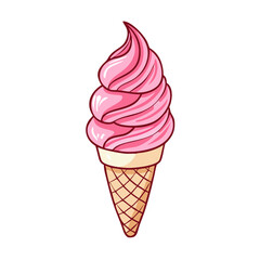 raspberry ripple ice cream icon, raspberry ripple ice cream vector