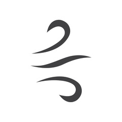 wind icon Flat logo set collection