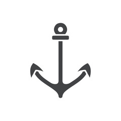anchor icon Flat logo set collection