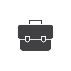 brief case icon Flat logo set collection