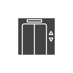 elevator icon Flat logo set collection