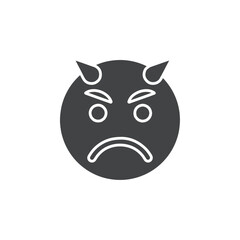 evil icon Flat logo set collection