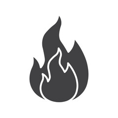 fire icon Flat logo set collection