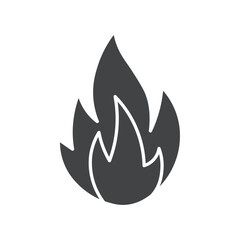 fire icon Flat logo set collection