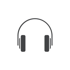 headphone icon Flat logo set collection