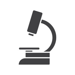 microscope icon Flat logo set collection