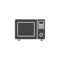 microwave icon Flat logo set collection