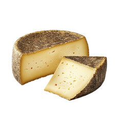 Aromatic Wheel of Aged Cheese: Gourmet Dairy Product, Creamy Texture, Rich Flavor, Rustic Appearance, Culinary Delight,  Food Photography