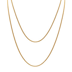 Elegant Double Gold Chain Necklace Jewelry Fashion Accessory metal shiny macro golden luxury design 