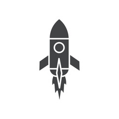 rocket icon Flat logo set collection