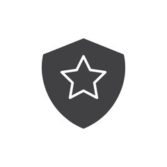 shield icon Flat logo set collection