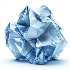 Abstract Crystalline Ice Sculpture.