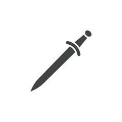 sword icon Flat logo set collection