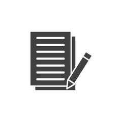 take note icon Flat logo set collection