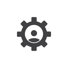 user setting icon Flat logo set collection