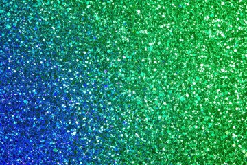 Fototapeta premium A neon gradient from electric blue to neon green with a coarse grain, ideal for a retro, 80s-inspired design.