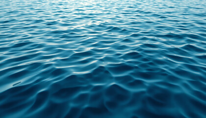 Deep Blue Water Surface with Gentle Ripples