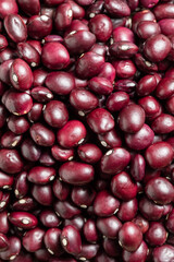 Group of red beans isolated on a white background
