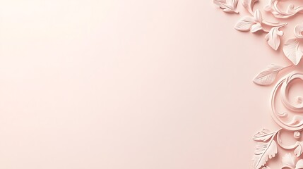 Naklejka premium Elegant Pink Floral Design Background Image