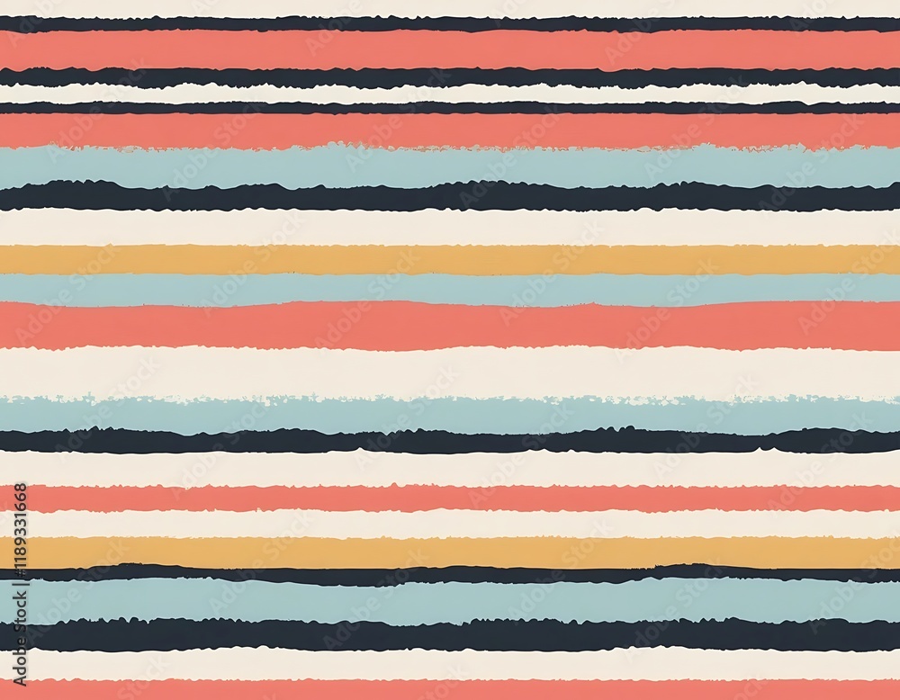 Poster Abstract Horizontal Striped Pattern Design
