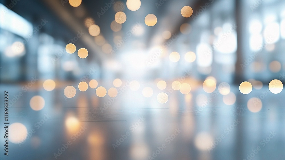 Poster soft bokeh light background in open space for creative use