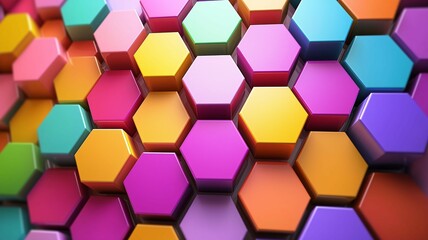 六角形の背景画像