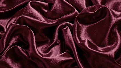 Obraz premium Luxurious silk fabric in jewel tones flowing gracefully with captivating folds and shimmering in the light