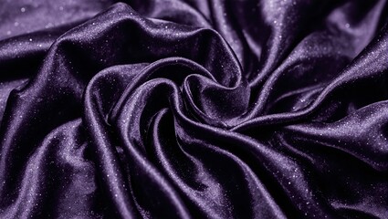Obraz premium Luxurious silk fabric in jewel tones flowing gracefully with captivating folds and shimmering in the light