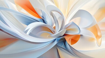 Abstract, vibrant swirls of pastel colors, dynamic and flowing lines creating a sense of movement and energy.