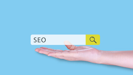 SEO concepts, SEO Search Engine Optimization, concept for promoting ranking traffic on website,...