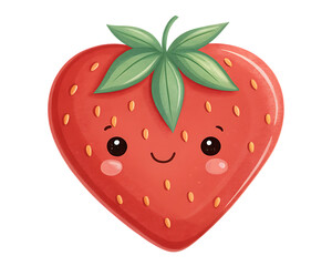 Obraz premium Hyper-realistic strawberry transparent background.png