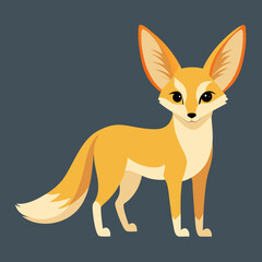 fox cartoon isolated on white