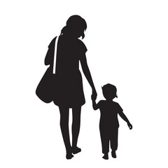 Mothers day vector silhouette