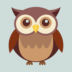 owl on a branch vector