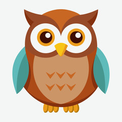 owl on a branch in the forest