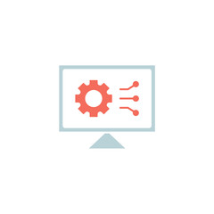 Icon a INFORMATION TECHNOLOGY, isolated against a clean background.