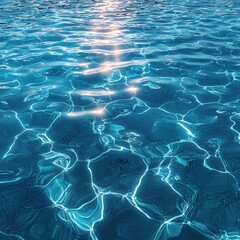 Serene water reflection at sunset nature's beauty tranquil environment coastal view mirror-like surface