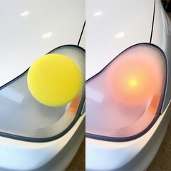 Crystal Clear Headlight Polishing in Progress