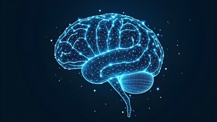 Digital Neural Network Visualization in Abstract Glowing Style