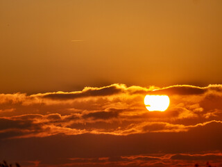Sonnenuntergang im Winter