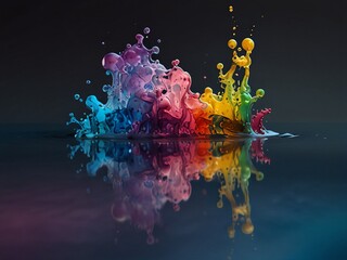 Splach sculpture or splash of substance. Creator Artist Nadia Russ. 