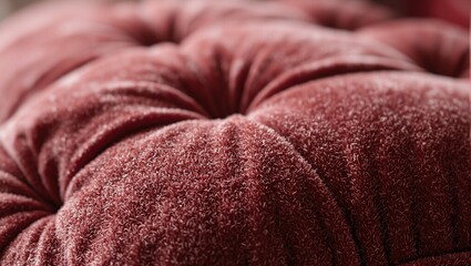 Luxurious velvet cushion with soft shimmering surface and plush texture