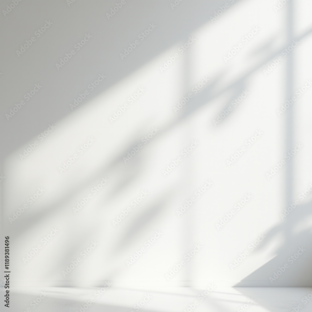 Poster blurred overlay effect for photo and mockups. wall texture with organic drop diagonal shadow