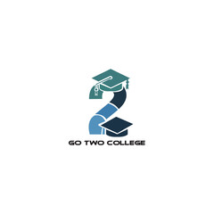 Letter education logo design vector